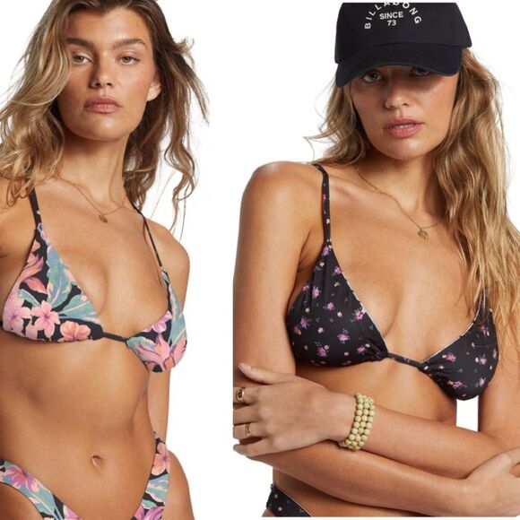 Billabong Other - Billabong Ladies Nights In Paradise Reversible Bikini Top Size Large